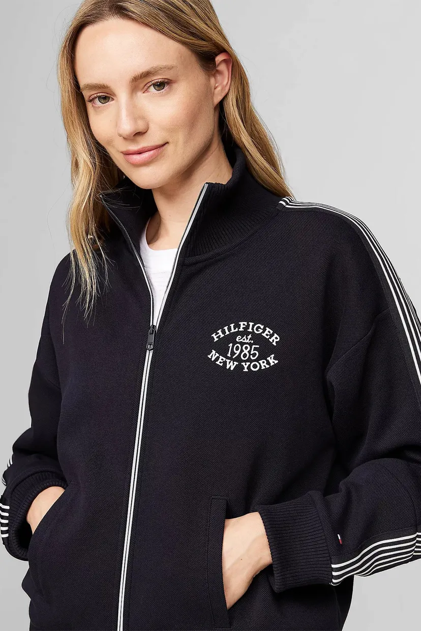 Жіноча темно-синя спортивна кофта VARSITY REG FULL ZIP HWK 4
