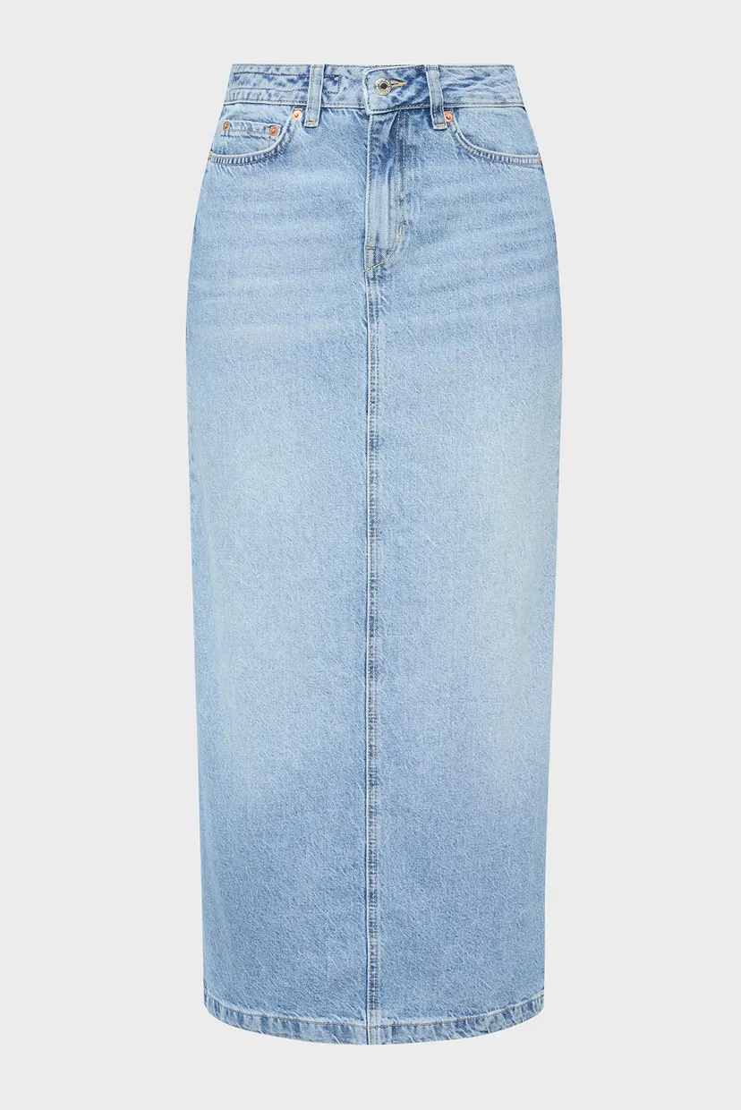 Жіноча блакитна джинсова спідниця ZYA 7