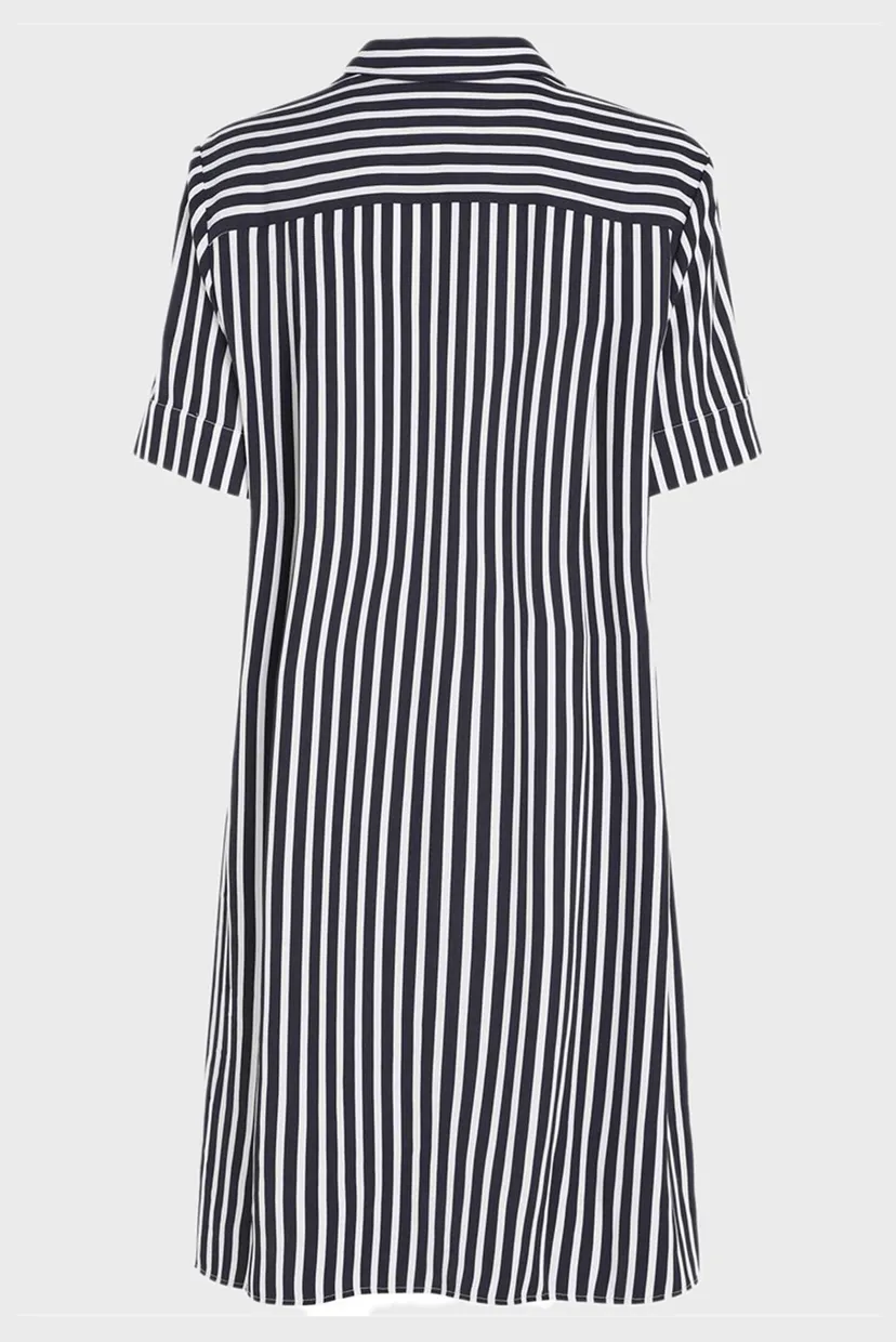 Женское платье в полоску FLUID STRIPE SS KNEE 6