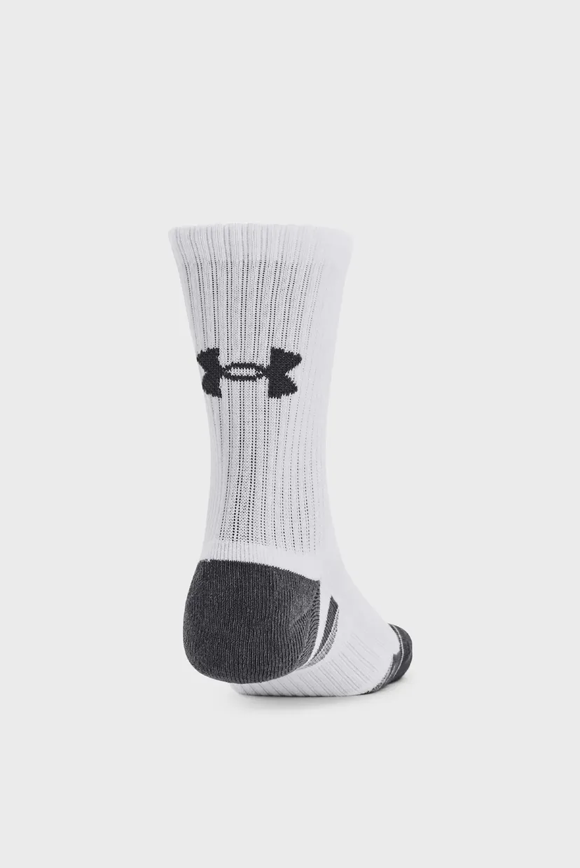 Белые носки (3 пары) UA Performance Cotton 3p Mid 3