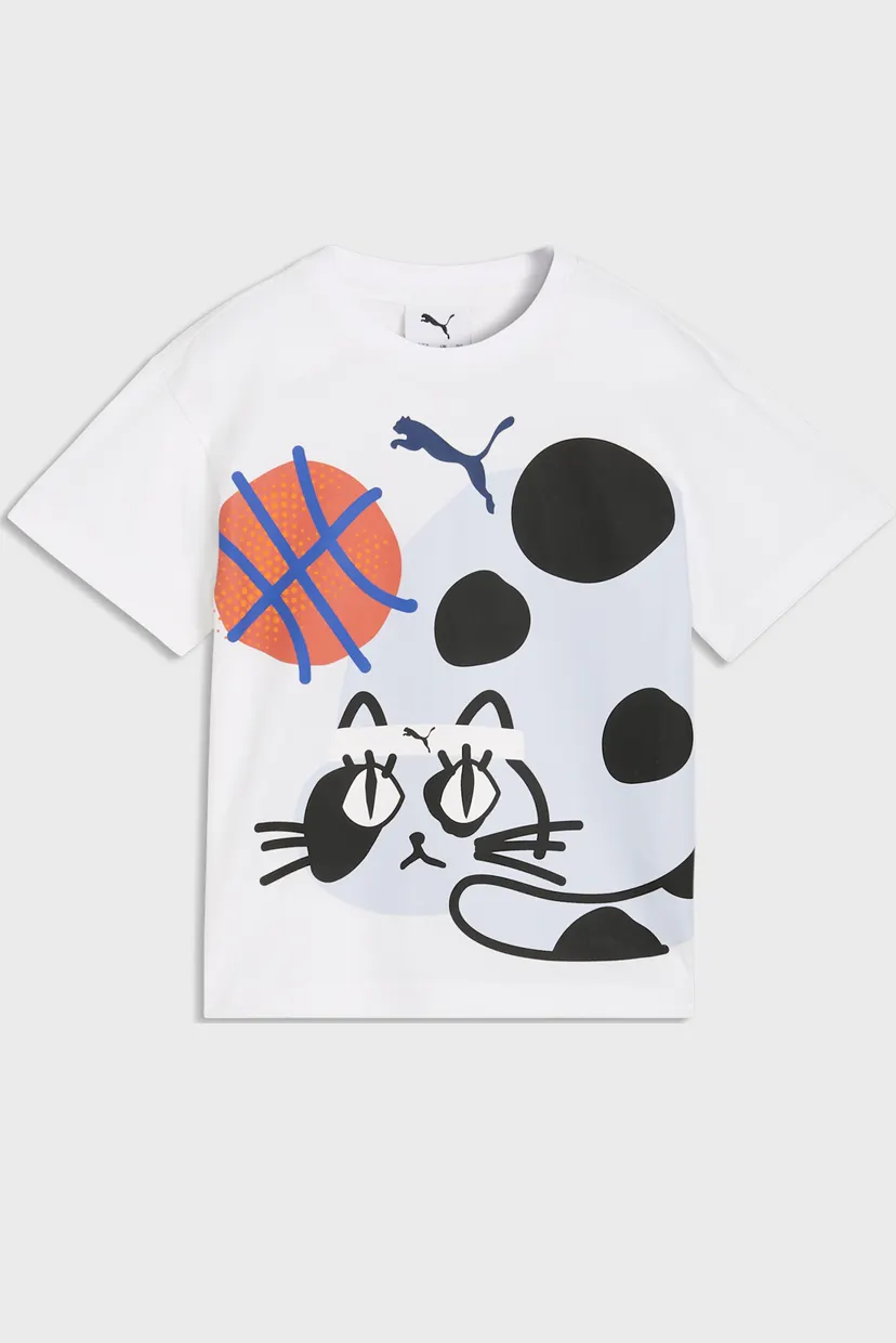 Дитяча біла футболка Sporty Cats Relaxed Graphic Tee Kids 4