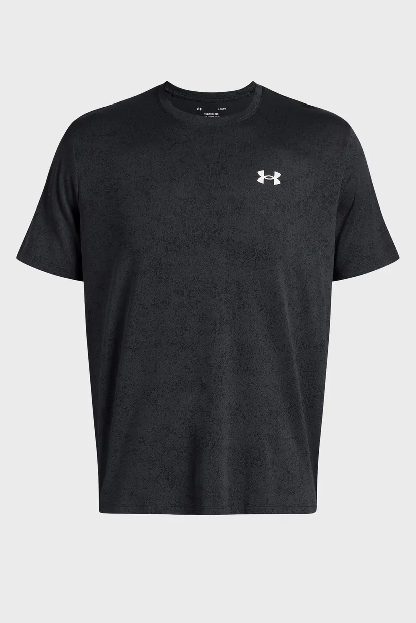 Чоловіча чорна футболка UA Tech Tee Novelty 3