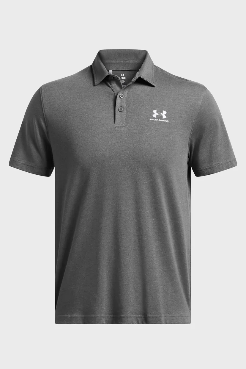 Чоловіче сіре поло UA Icon Polo 3