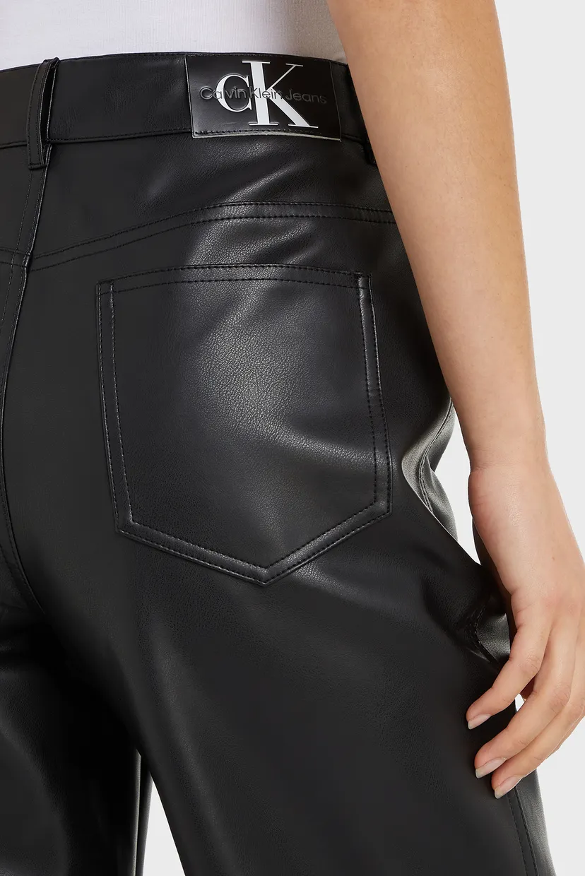 Жіночі чорні брюки FAUX LEATHER HR STRAIGHT 3
