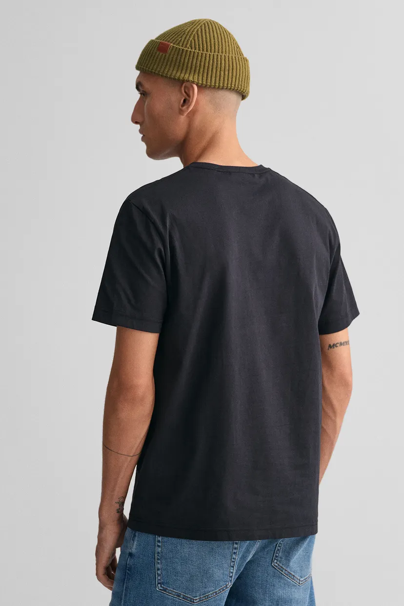 Чоловіча чорна футболка REG SHIELD SS T-SHIRT 3