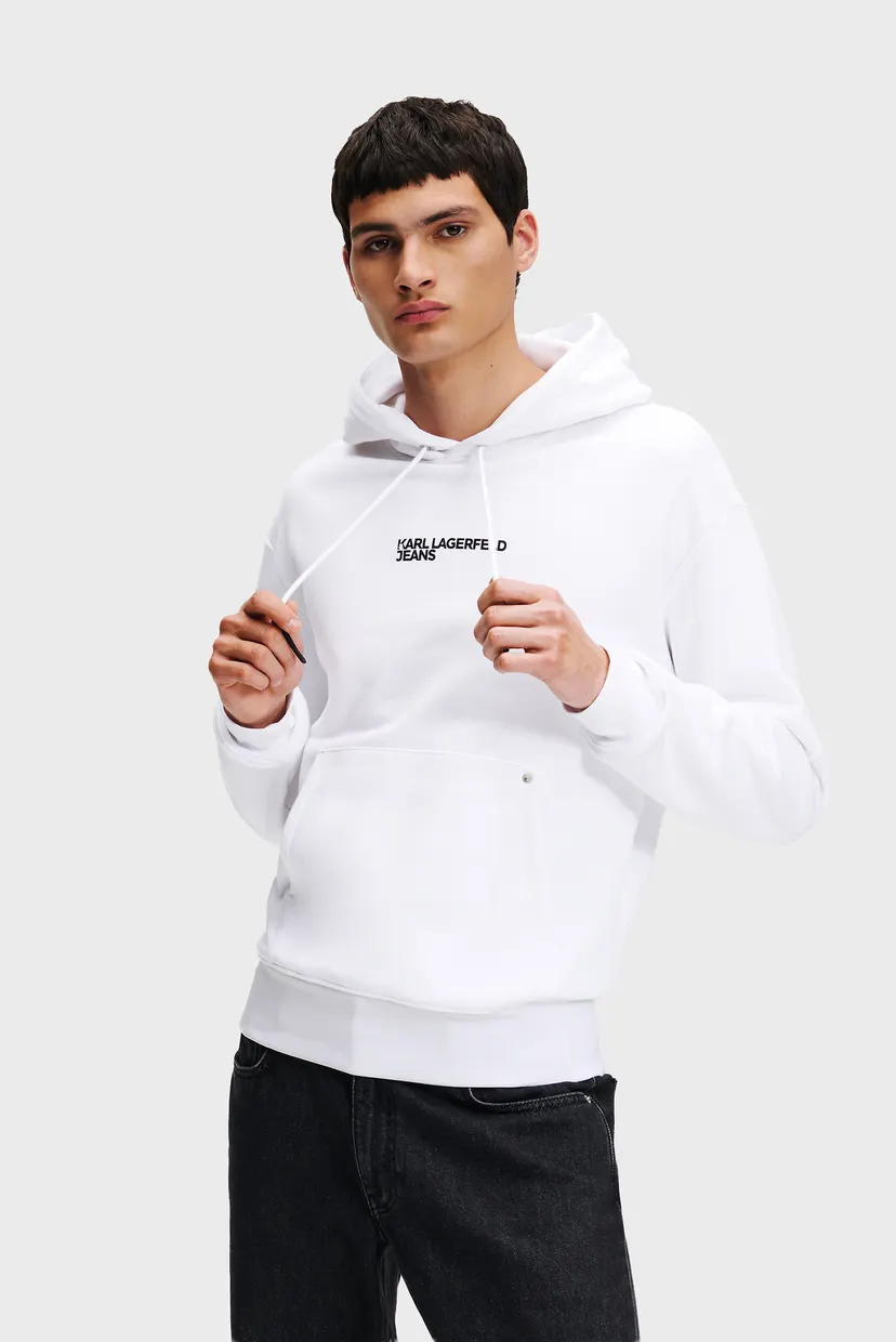 Чоловіче біле худі regular karl 3