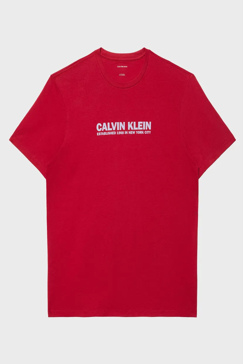 Чоловіча червона футболка CALVIN KLEIN GRAP 6
