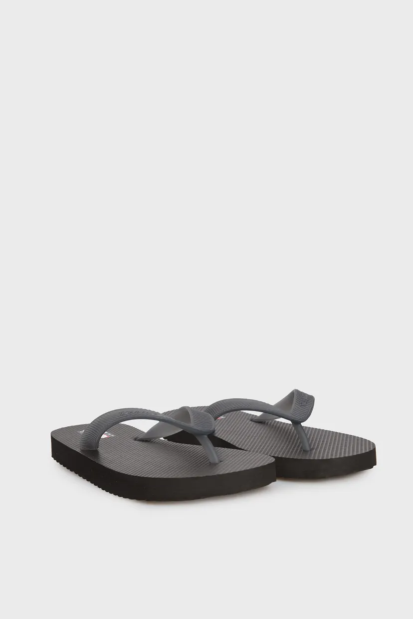 Женские черные вьетнамки LOGO FLIP FLOP 3
