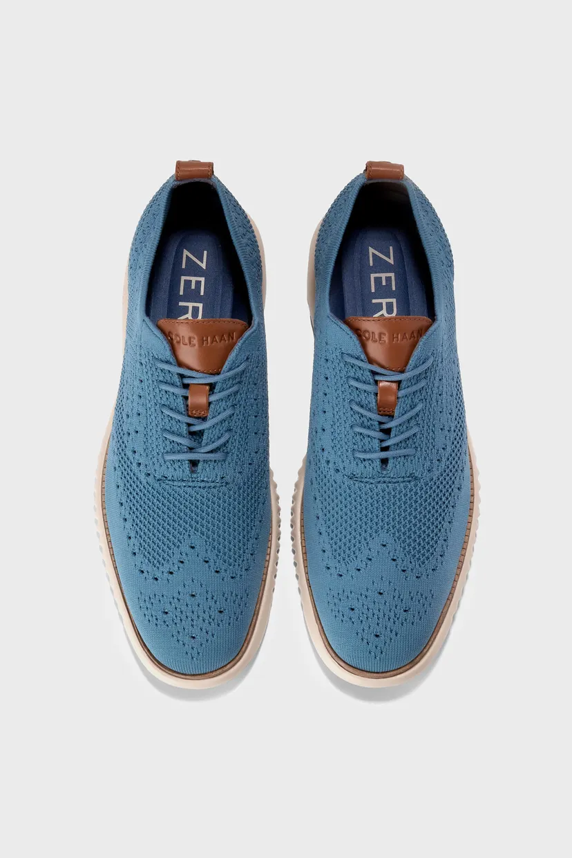 Чоловічі блакитні броги 2.ZERØGRAND Stitchlite™ Wingtip Oxford 4