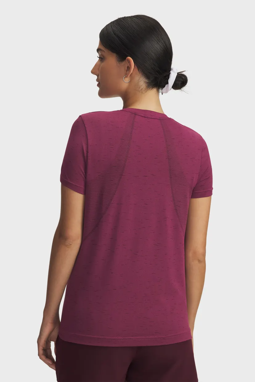 Женская бордовая футболка Vanish Seamless Loose SS 3