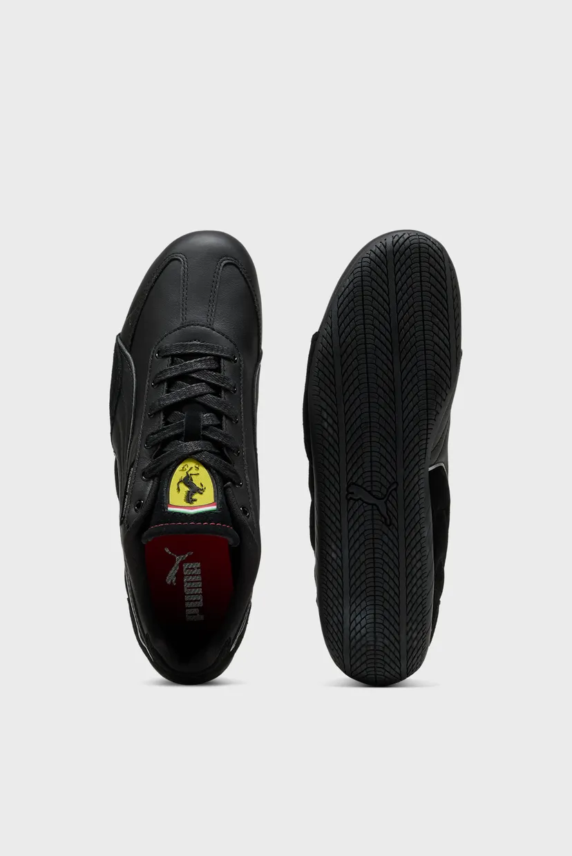 Чорні шкіряні кросівки Scuderia Ferrari HP Speedcat Sneakers Unisex 4