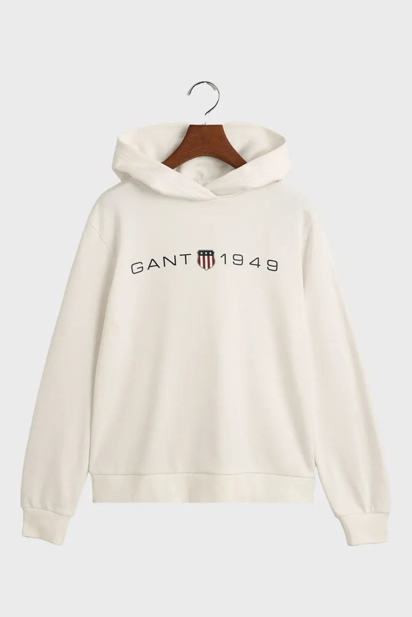 Женское белое худи REG PRINTED GRAPHIC 6