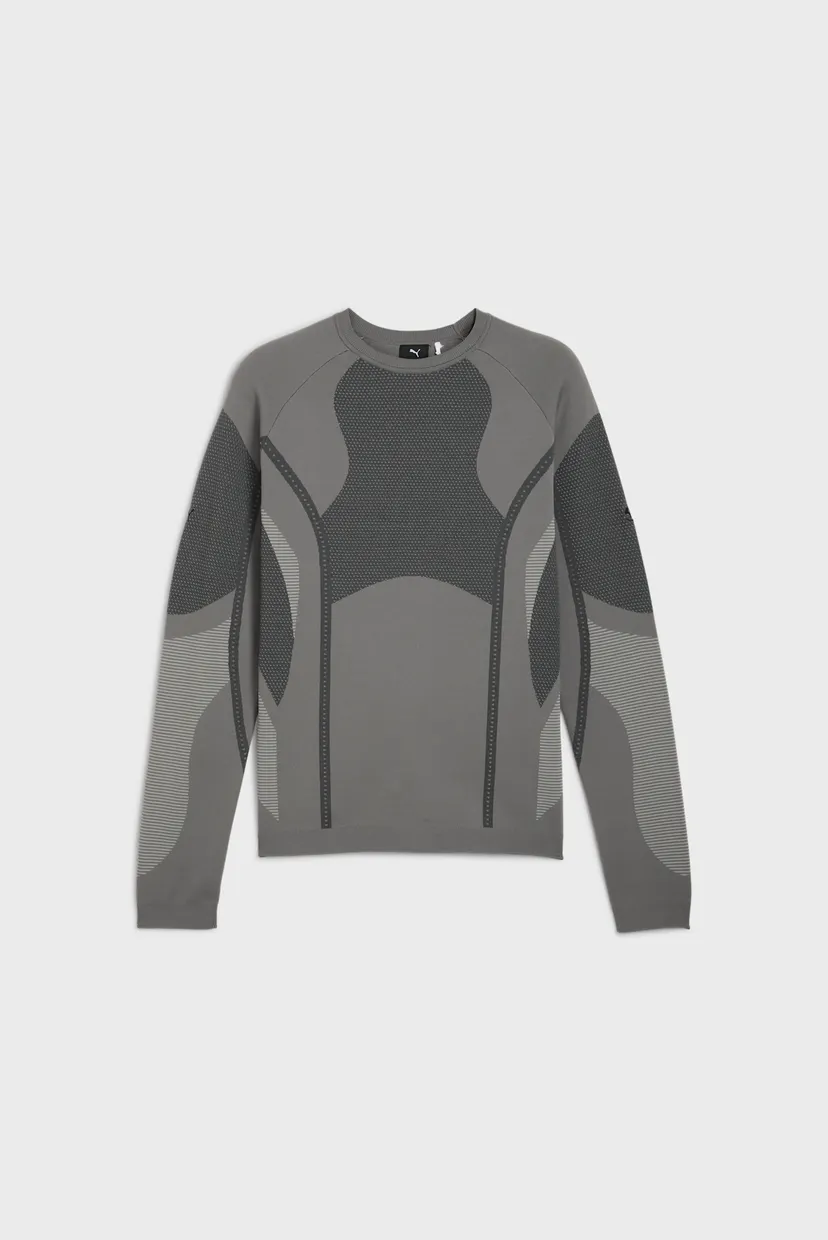 Мужской серый лонслив PUMA x SAN SAN GEAR Knit Top Men 6