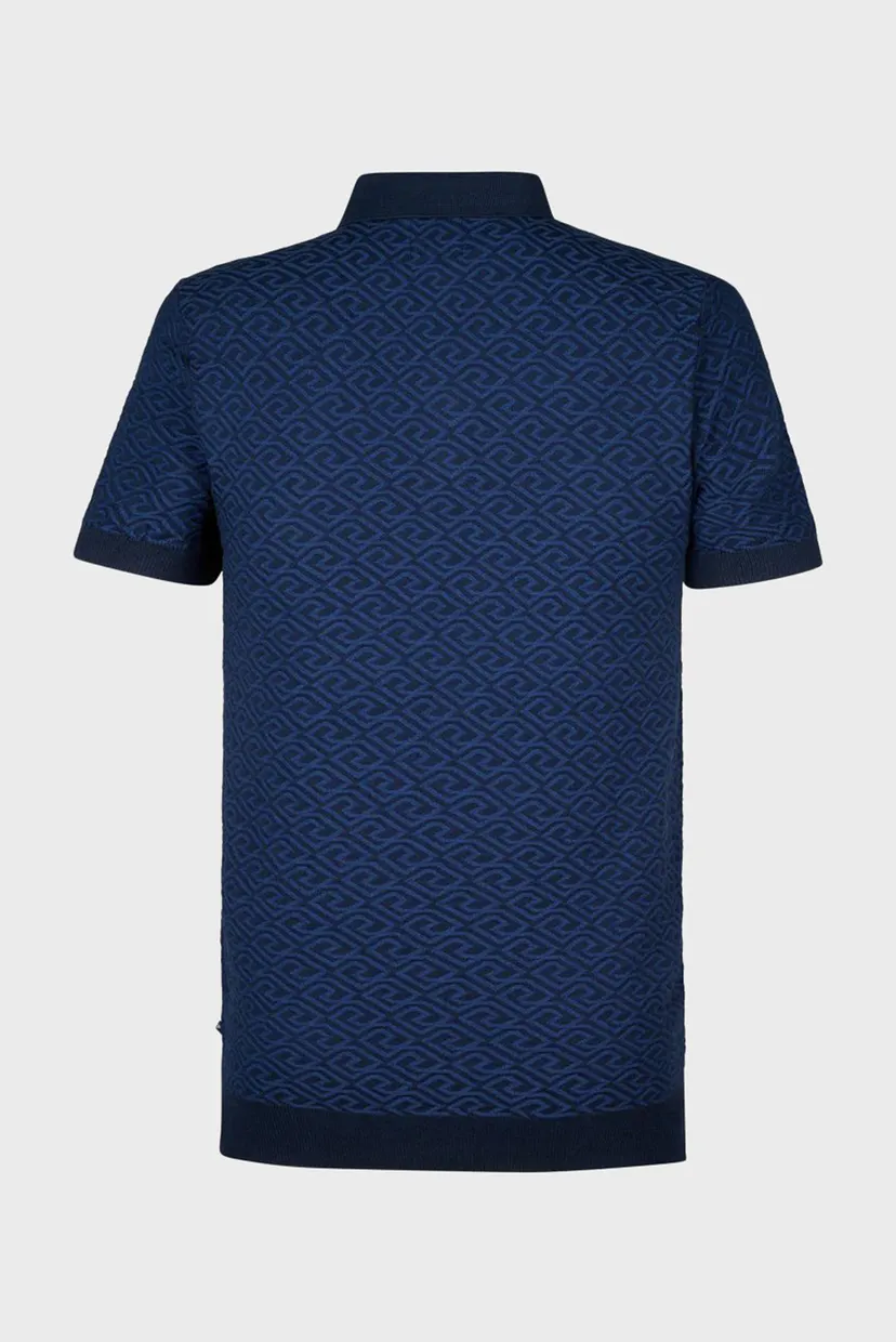 Чоловіче темно-синє поло Men Knitwear Polo 6