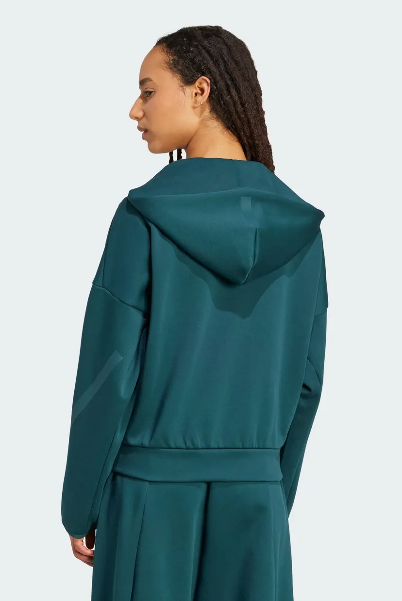 Жіноче зелене худі adidas Z.N.E. Full-Zip 3
