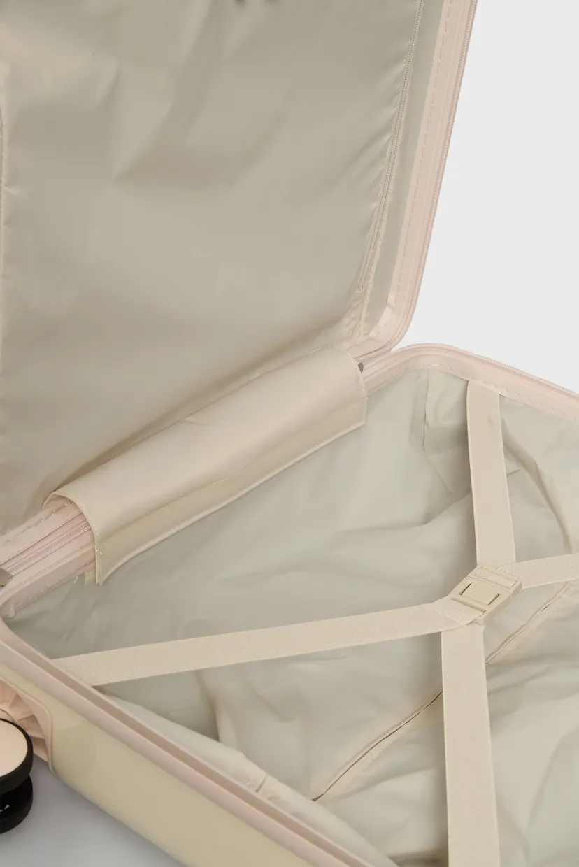 Женский белый чемодан 55 см TRAVEL CABIN CASE 5