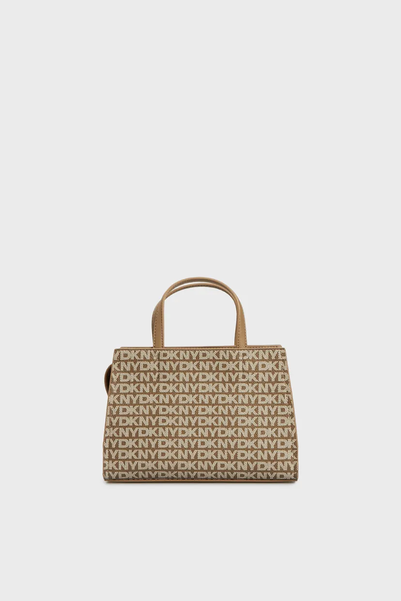 Жіноча коричнева сумка з візерунком AVRIL SM SATCHEL CBO 4