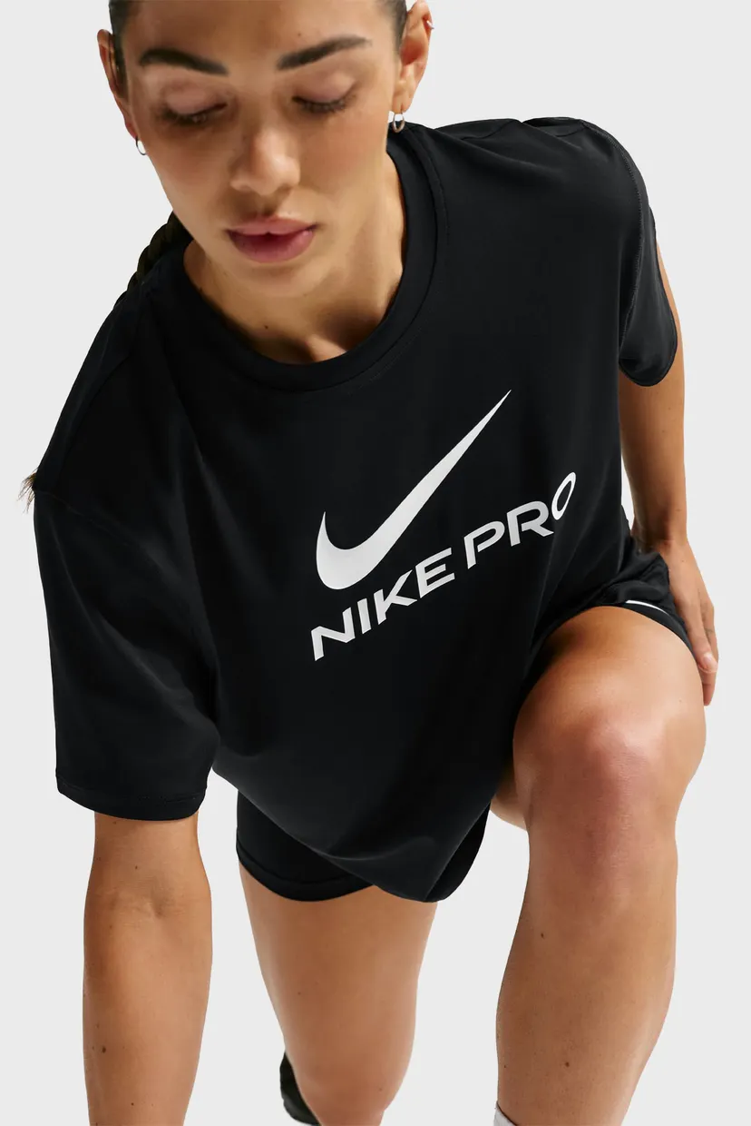 Жіноча чорна футболка NP DF 365 SS LOOSE TOP 4