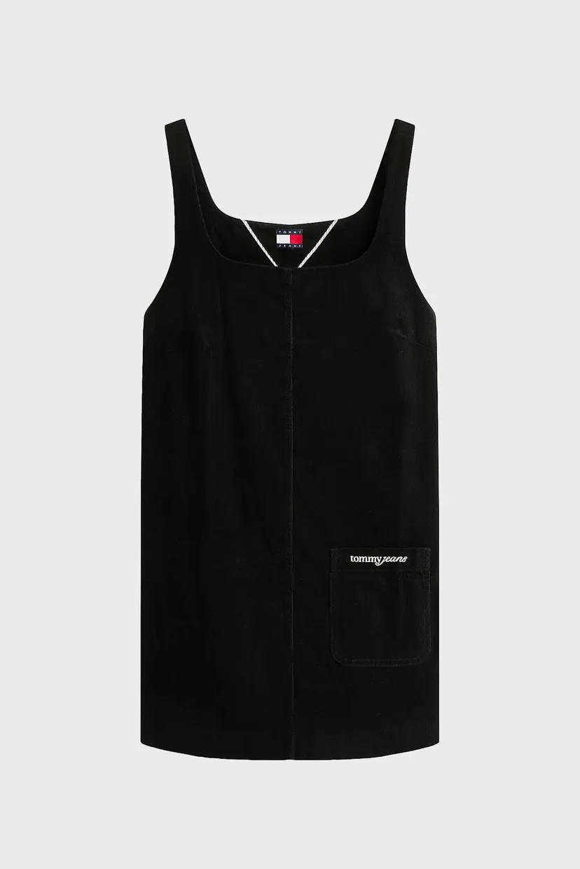 Жіночий чорний вельветовий сарафан CORD PINAFORE 5