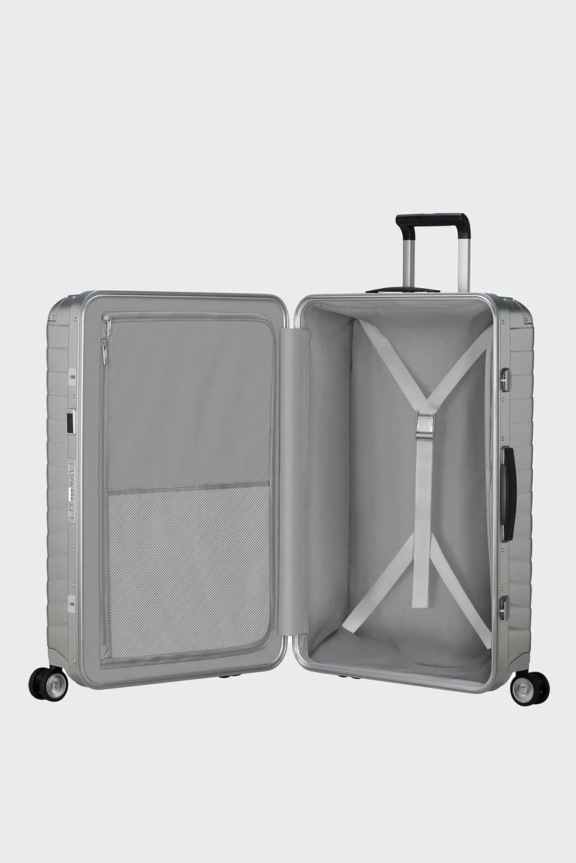 Серебристый чемодан 76 см PROXIS ALU ALUMINIUM 5