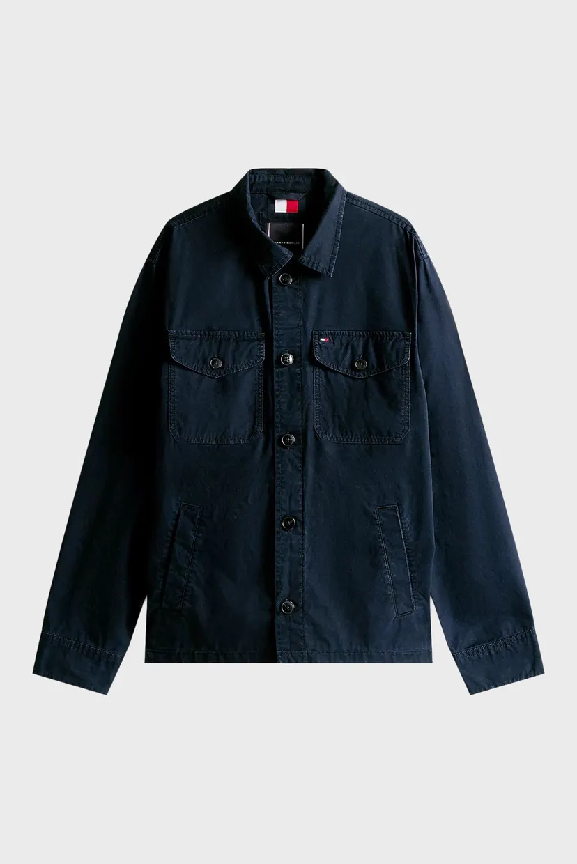Мужская темно-синяя куртка TWILL SHIRT 5