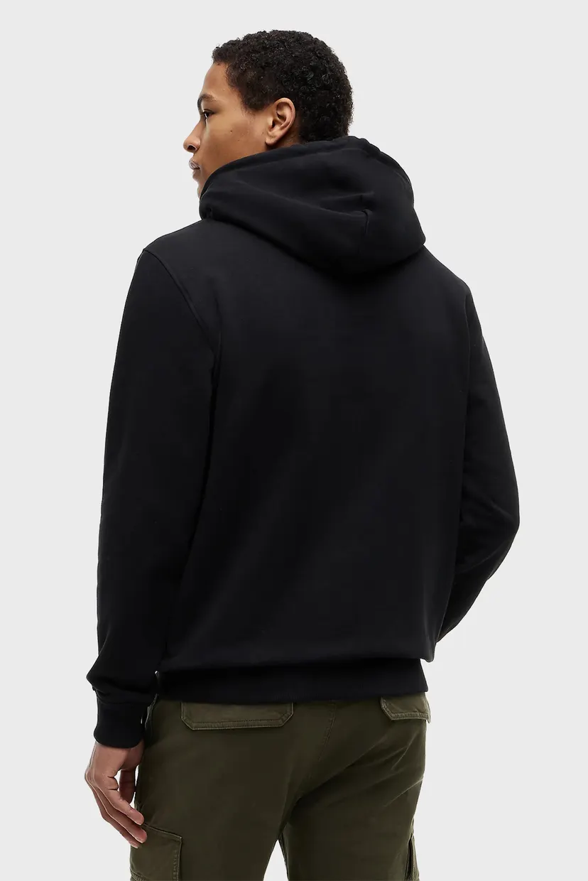 Мужское черное худи REG BADGE HOODIE EXT 3
