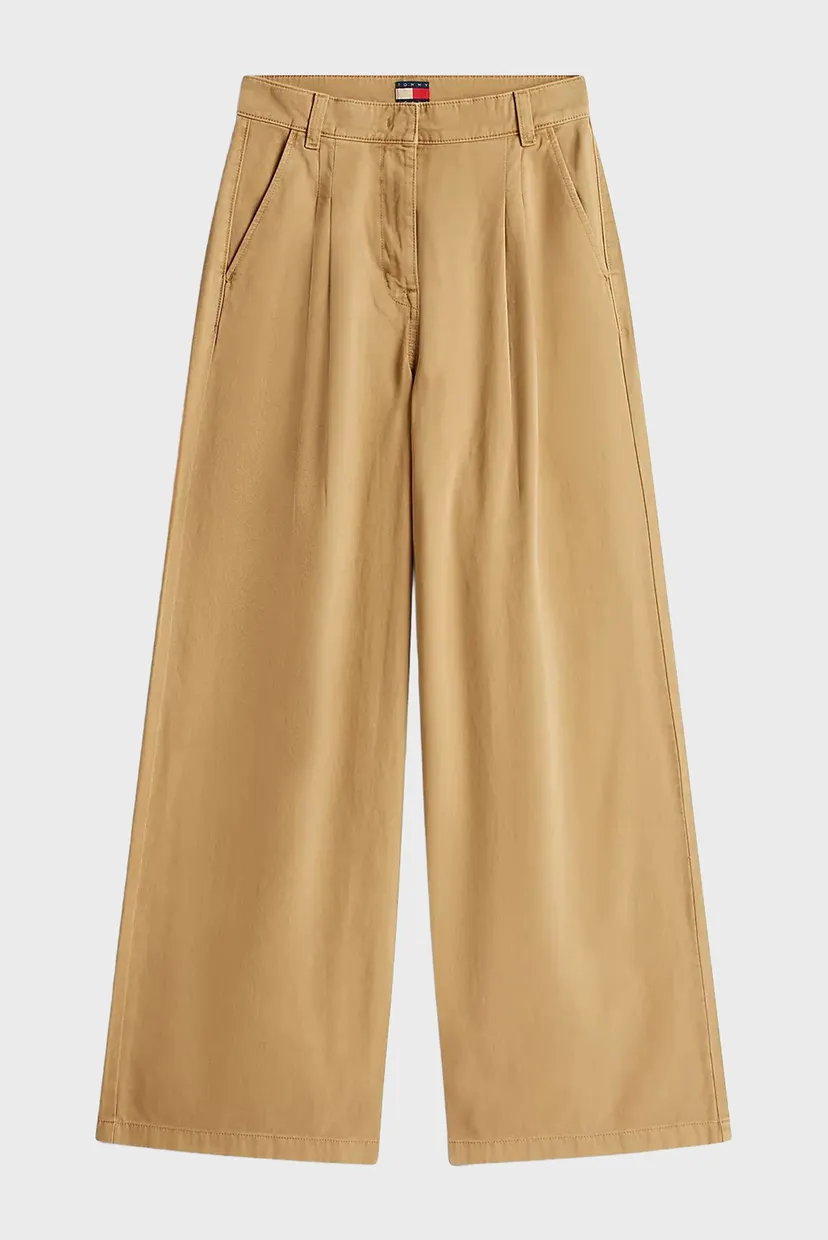 Женские бежевые брюки OVS WIDE LEG CHINO 5