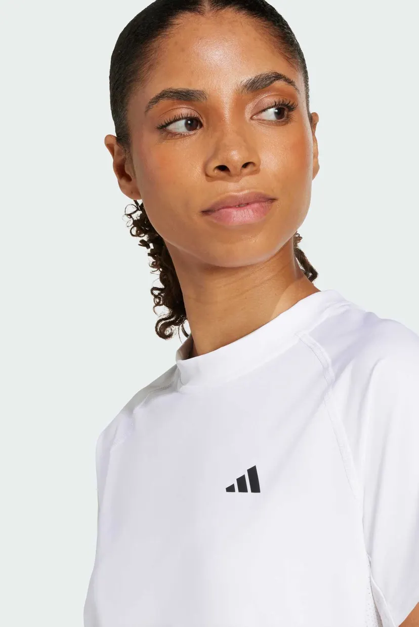 Женская белая футболка Club 3-Stripes Tennis Climacool 4