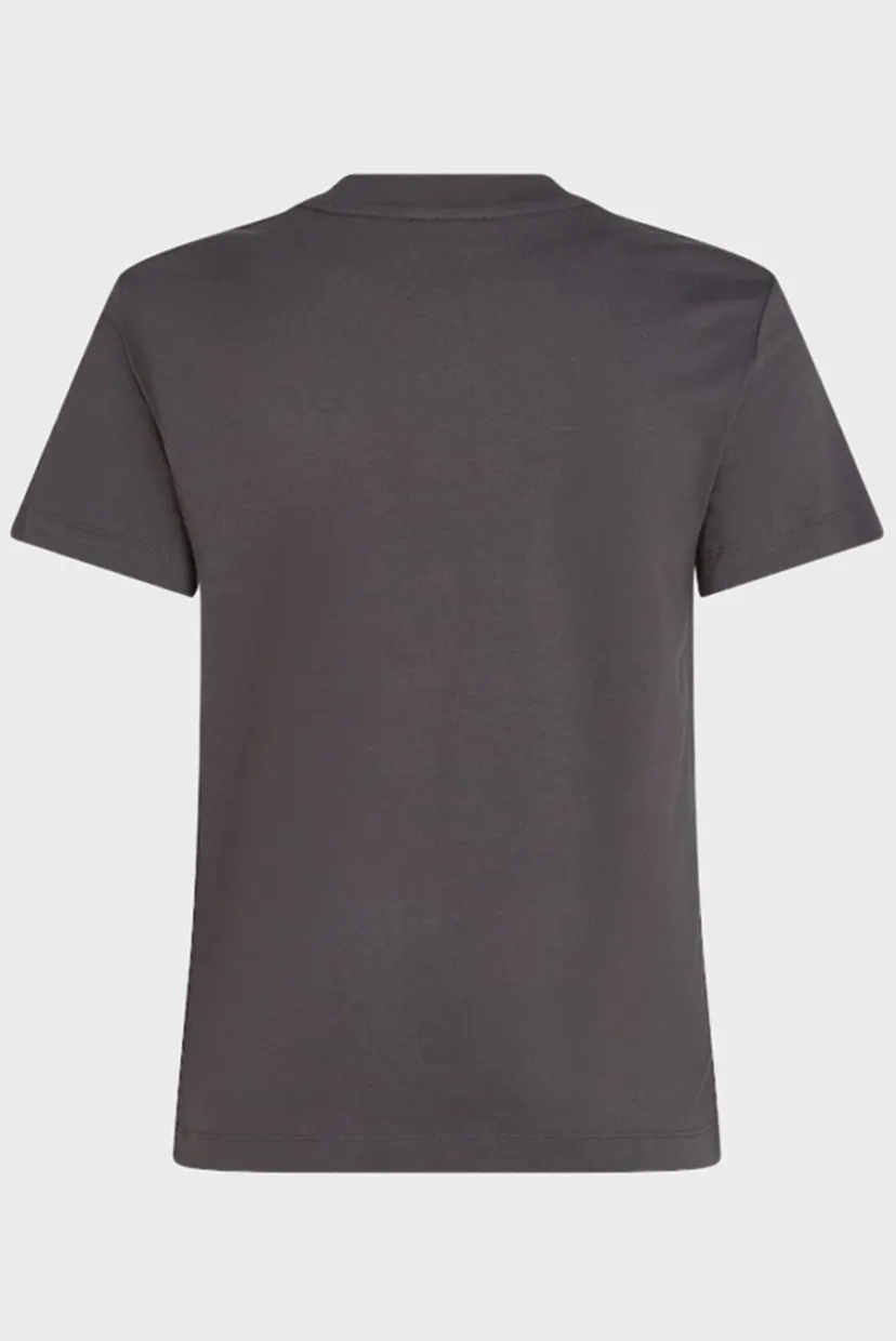 Жіноча темно-сіра футболка CK APPLIQUE REGULAR TEE 6