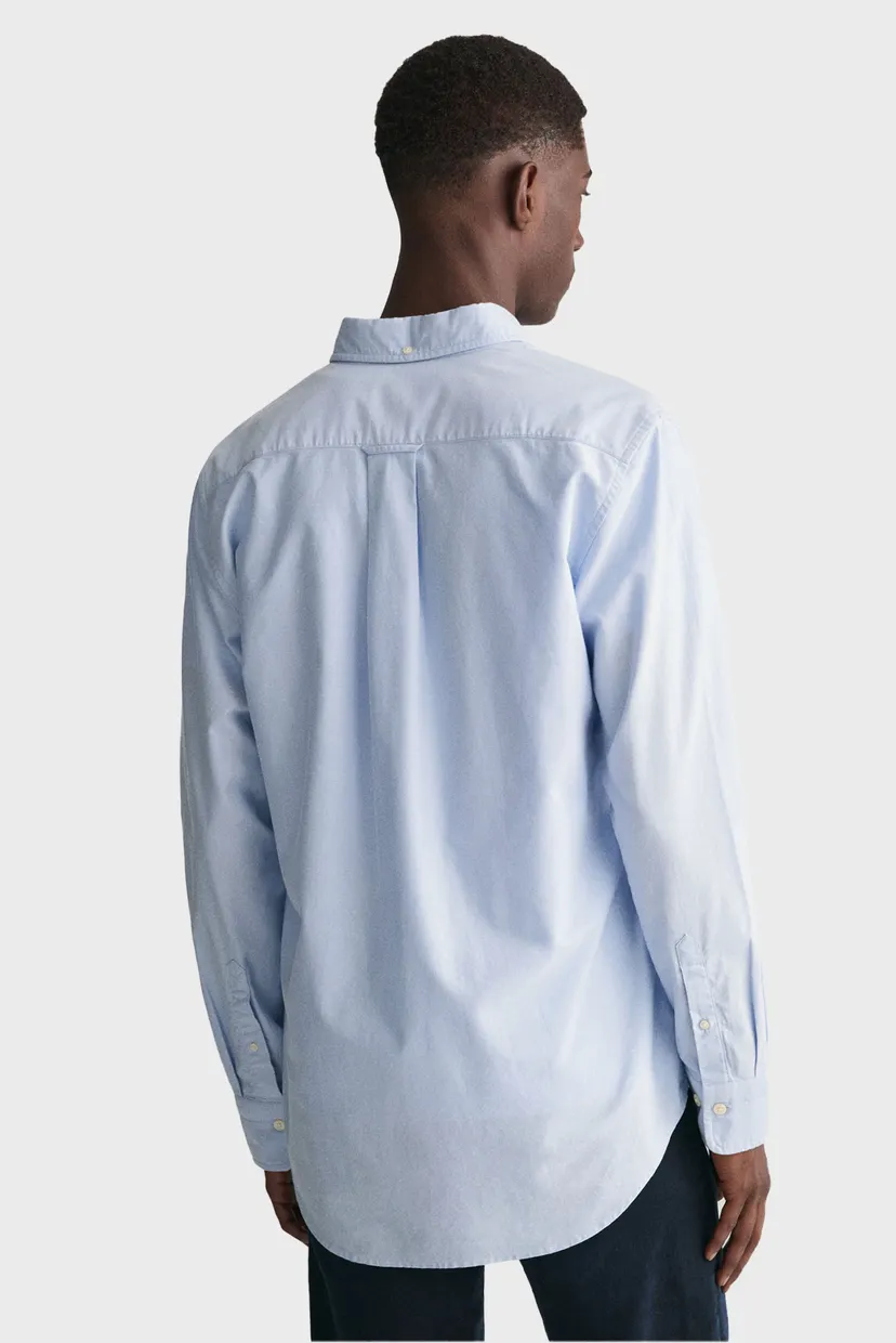 Мужская голубая рубашка REG OXFORD 3