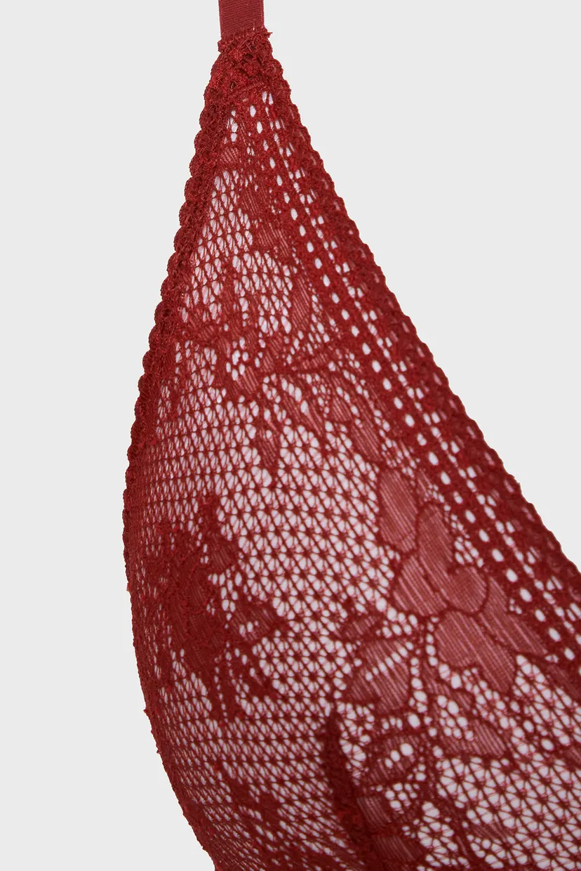 Жіночий бордовий бюстгальтер UNLINED TRIANGLE 5