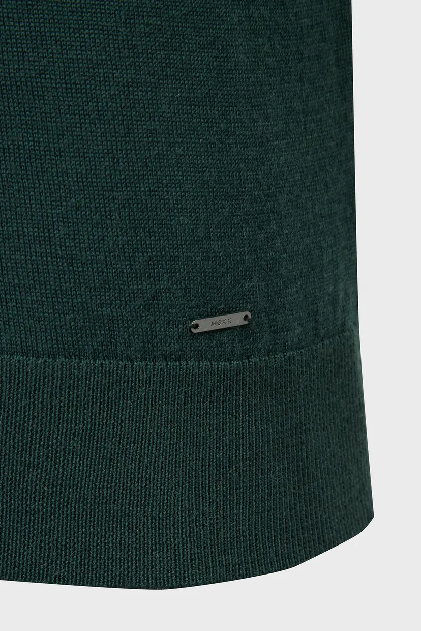 Мужской темно-зеленый шерстяной джемпер ARTHUR Basic merino wool sweat 3