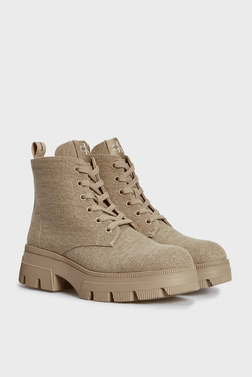 Жіночі бежеві черевики CHUNKY COMBAT LACEUP BOOT CO 3