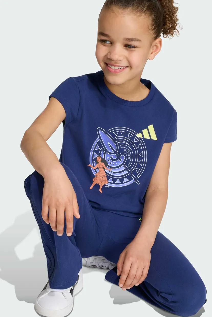 Детский синий комплект одежды (футболка, брюки) ADIDAS DISNEY T-SHIRT & LEGGINGS 5