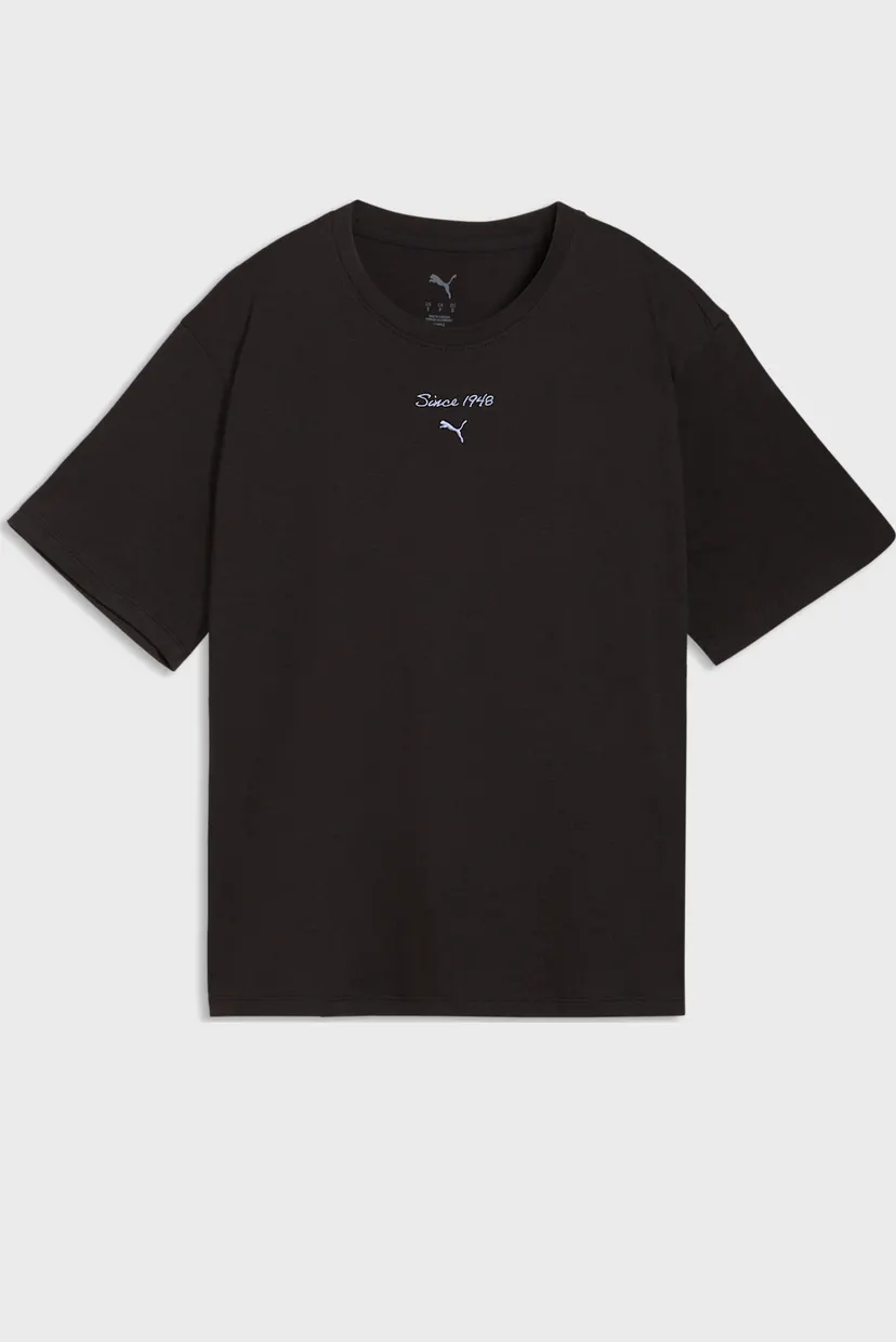 Женская черная футболка Since 48 Graphic Tee Women 4