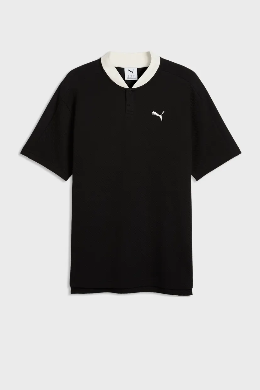 Мужская черная футболка PUMA Class Relaxed Polo Men 4