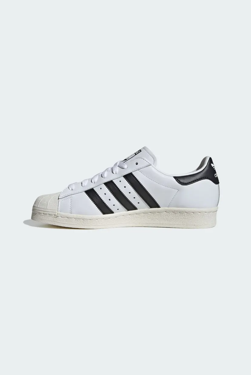 Мужские белые кожаные сникерсы Superstar 82 6