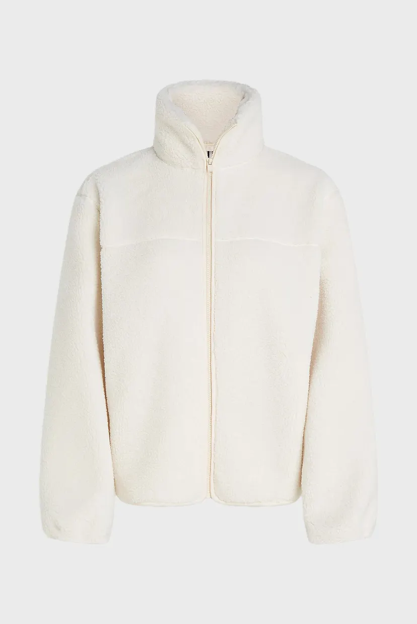 Жіноча біла куртка REG TEDDY ZIP UP 5