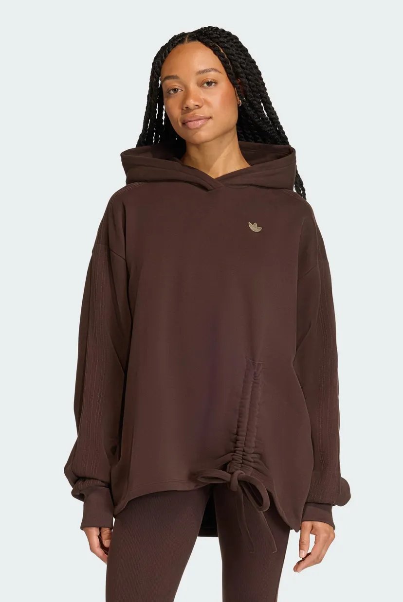 Женское коричневое худи OVERSIZED adidas KC8862 — MD-Fashion