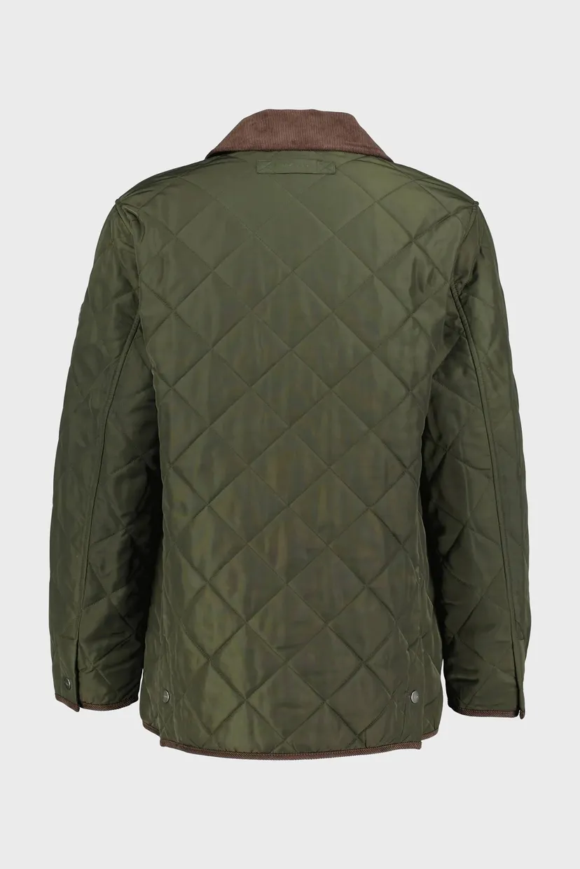 Чоловіча темно-зелена куртка QUILTED FLEECE 9