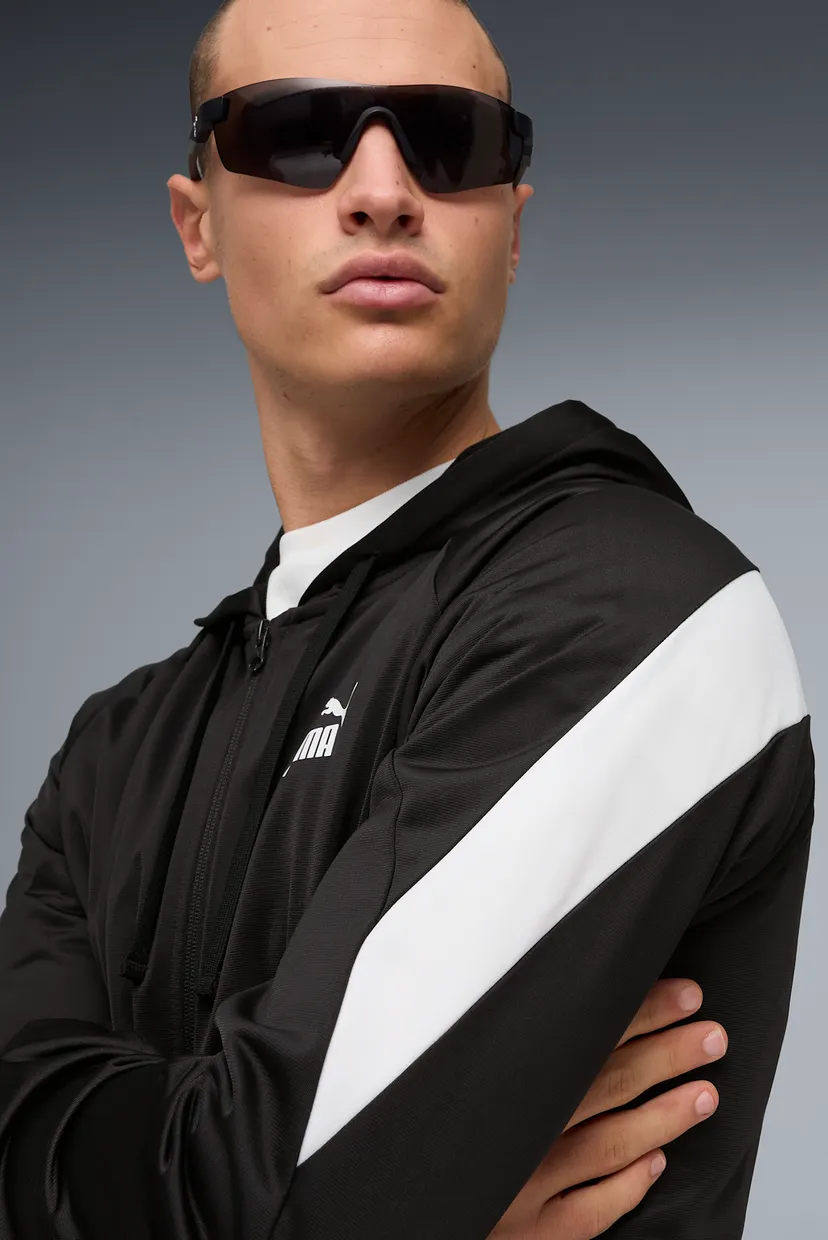 Чоловічий чорний спортивний костюм (кофта, штани) Hooded Tracksuit Men 3