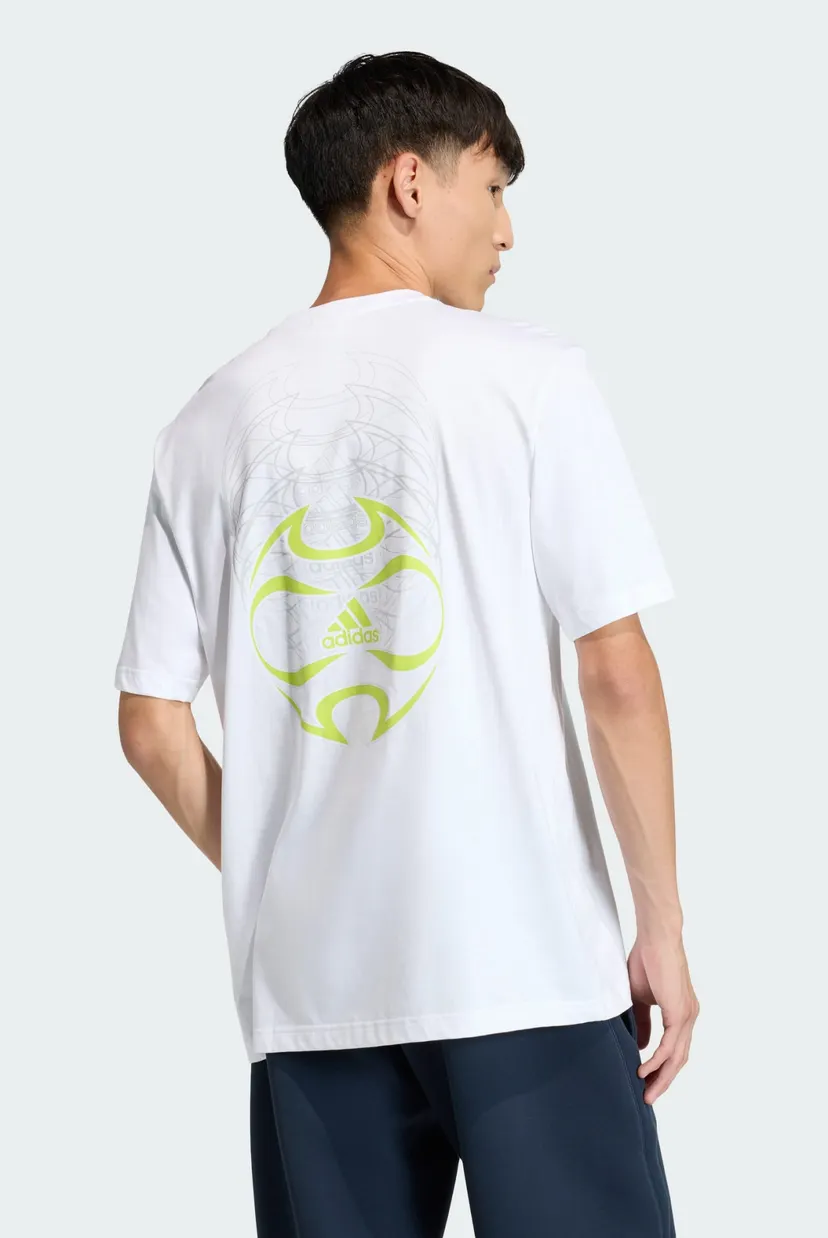 Мужская белая футболка TEAMGEIST LOGO MOVEMENT GRAPHIC 3