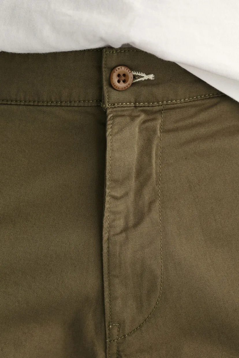 Чоловічі зелені шорти RELAXED TWILL CARGO SHORTS 7