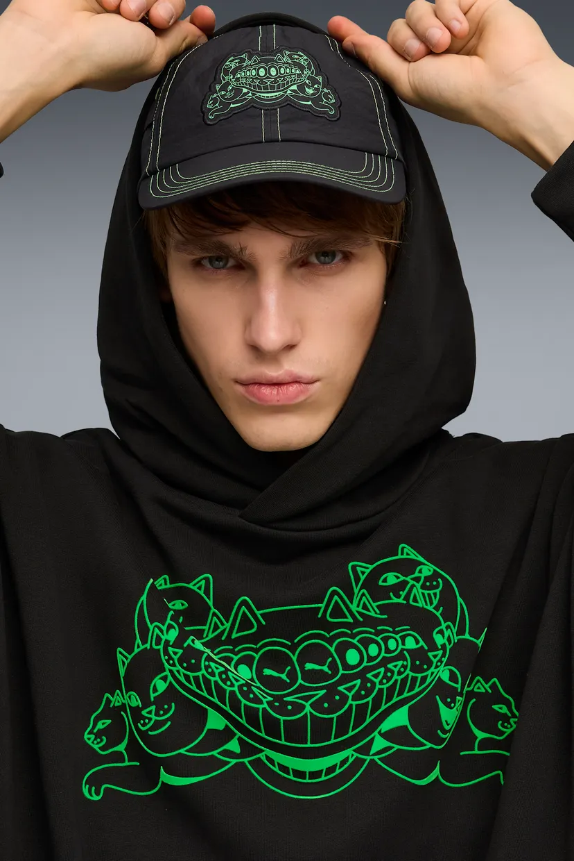 Мужское черное худи PUMA x RIPNDIP Boxy Tee Hoodie Men 4