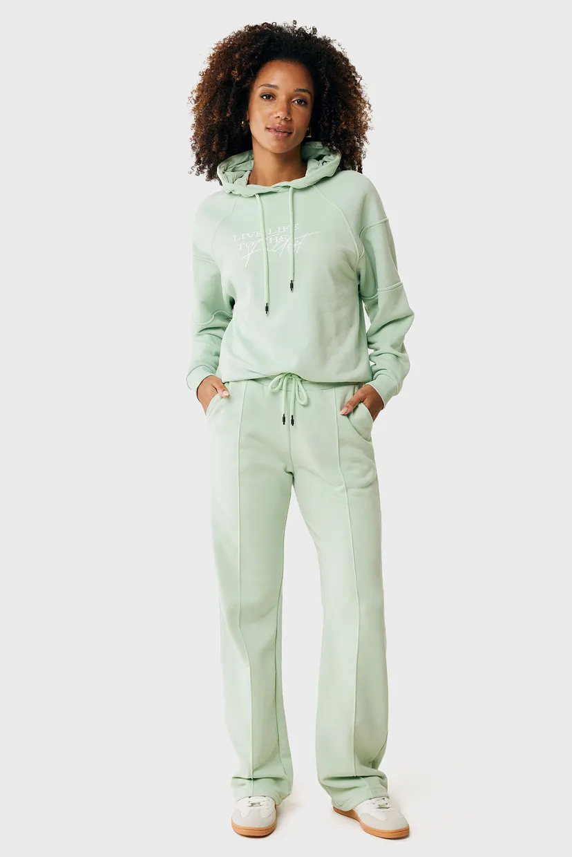 Женское мятное худи Relaxed fit hoodie 3