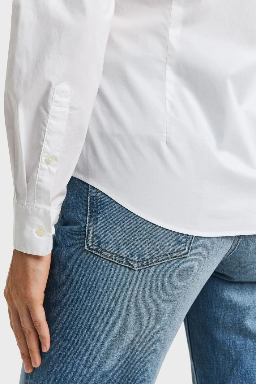 Жіноча біла сорочка SLIM POPLIN SOLID 6