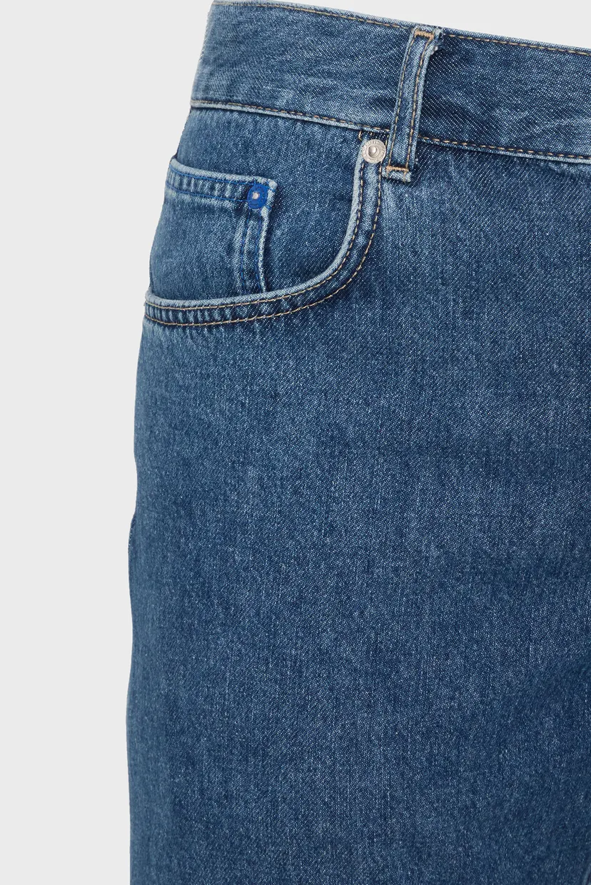 Мужские синие джинсовые шорты klj tapered denim short 5