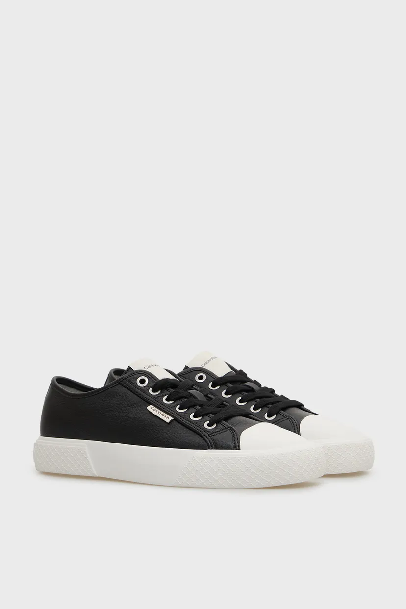 Женские черные кожаные кеды VULC LACE UP 3