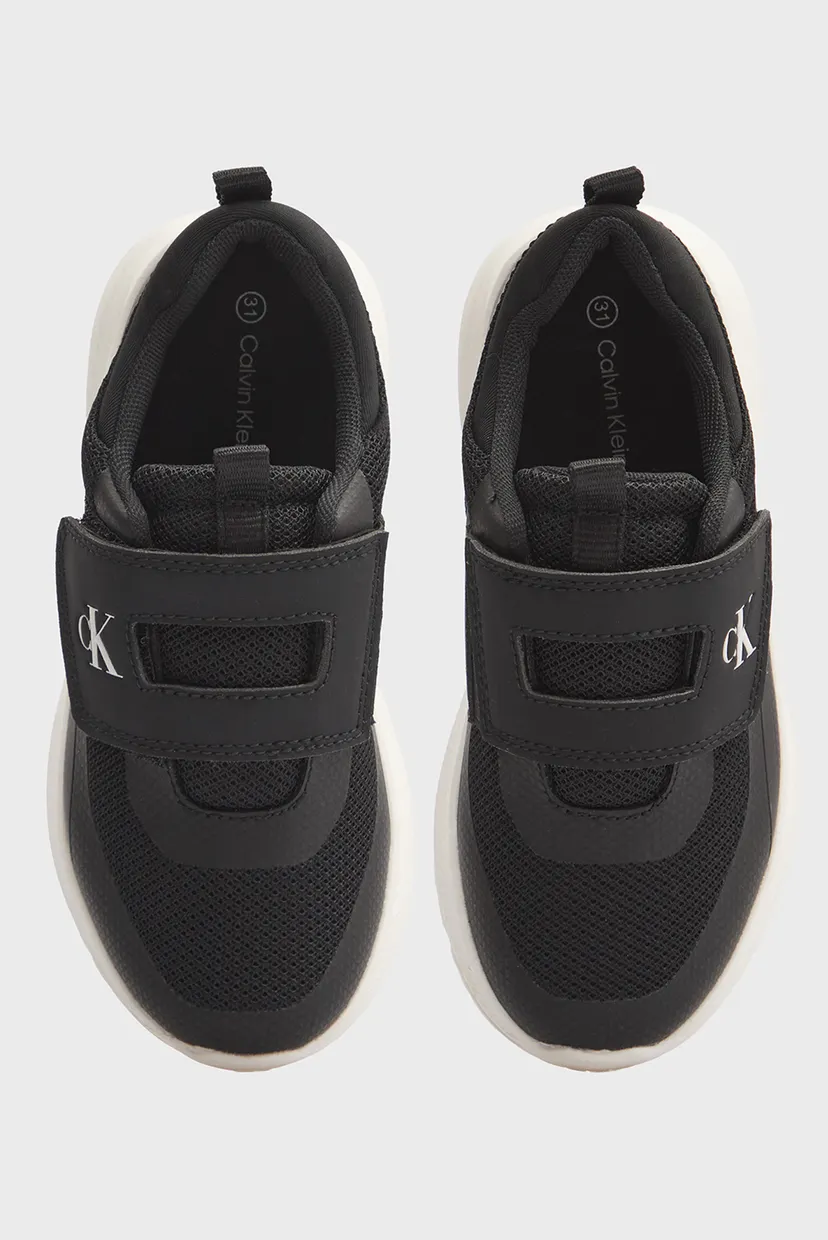 Детские черные кроссовки LOW CUT VELCRO 4