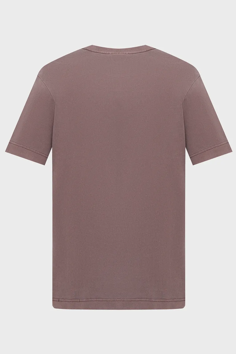 Чоловіча коричнева футболка GS-01 washed 7